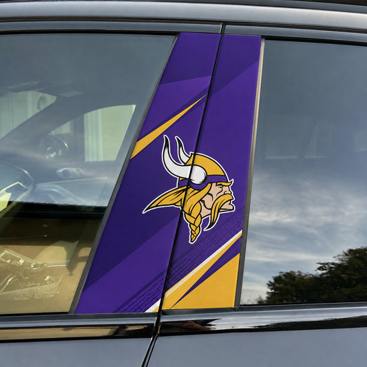 Minnesota Vikings Car Pillar Wrap - Universal Fit - 1