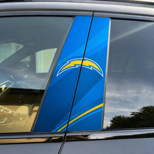 Los Angeles Chargers Car Pillar Wrap - Universal Fit - 1