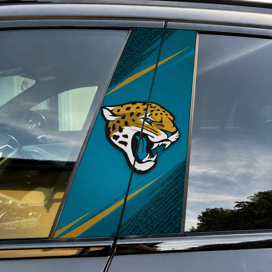 Jacksonville Jaguars Car Pillar Wrap - Universal Fit - 1