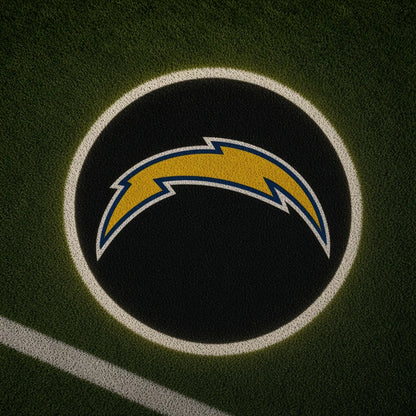 Los Angeles Chargers Football Car Door Projector Light grass scene
