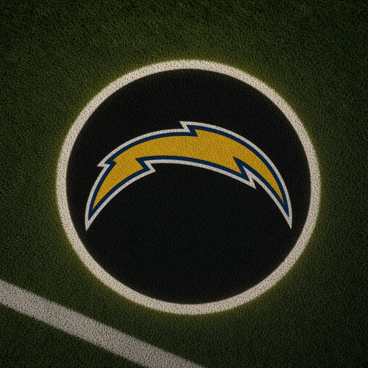 Los Angeles Chargers Football Car Door Projector Light grass scene