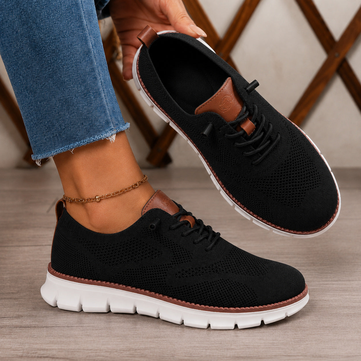 Bellkmart RelaxFit™ Women’s Wide Toe Box Knit Walking Shoes - Bellkmart