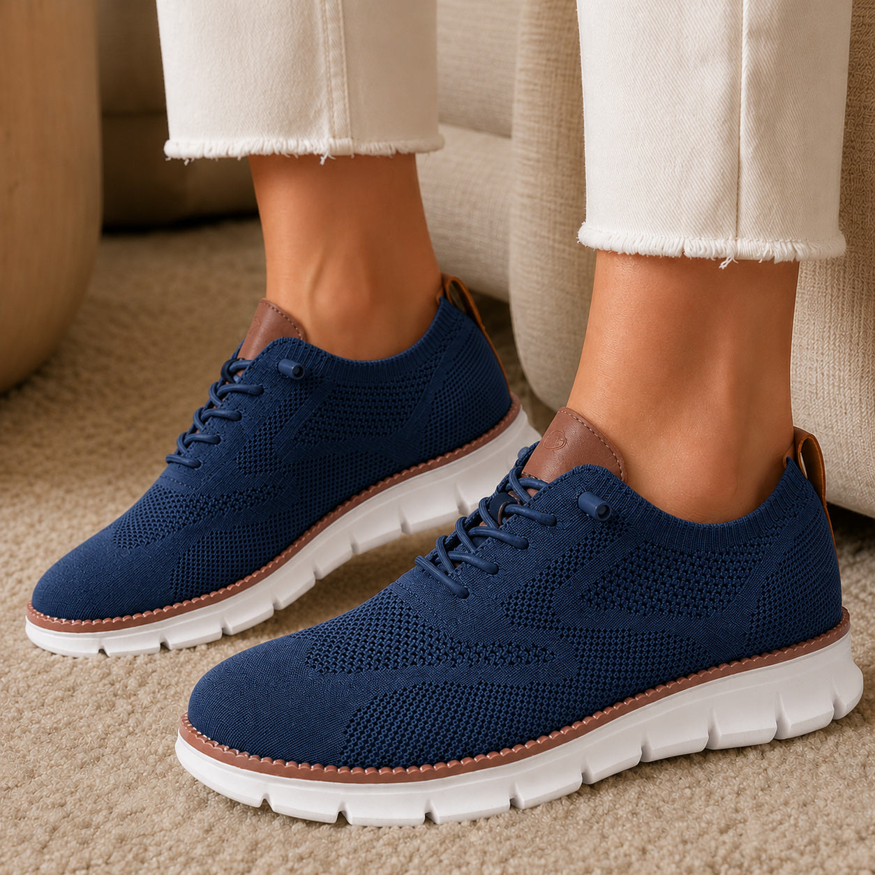 Bellkmart RelaxFit™ Women’s Wide Toe Box Knit Walking Shoes - Bellkmart
