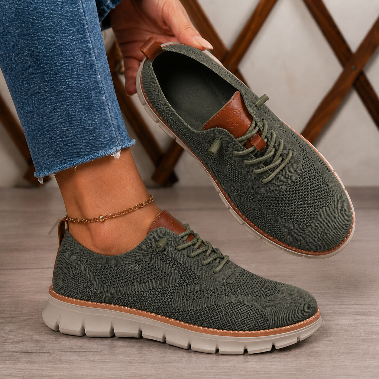 Bellkmart RelaxFit™ Women’s Wide Toe Box Knit Walking Shoes - Bellkmart