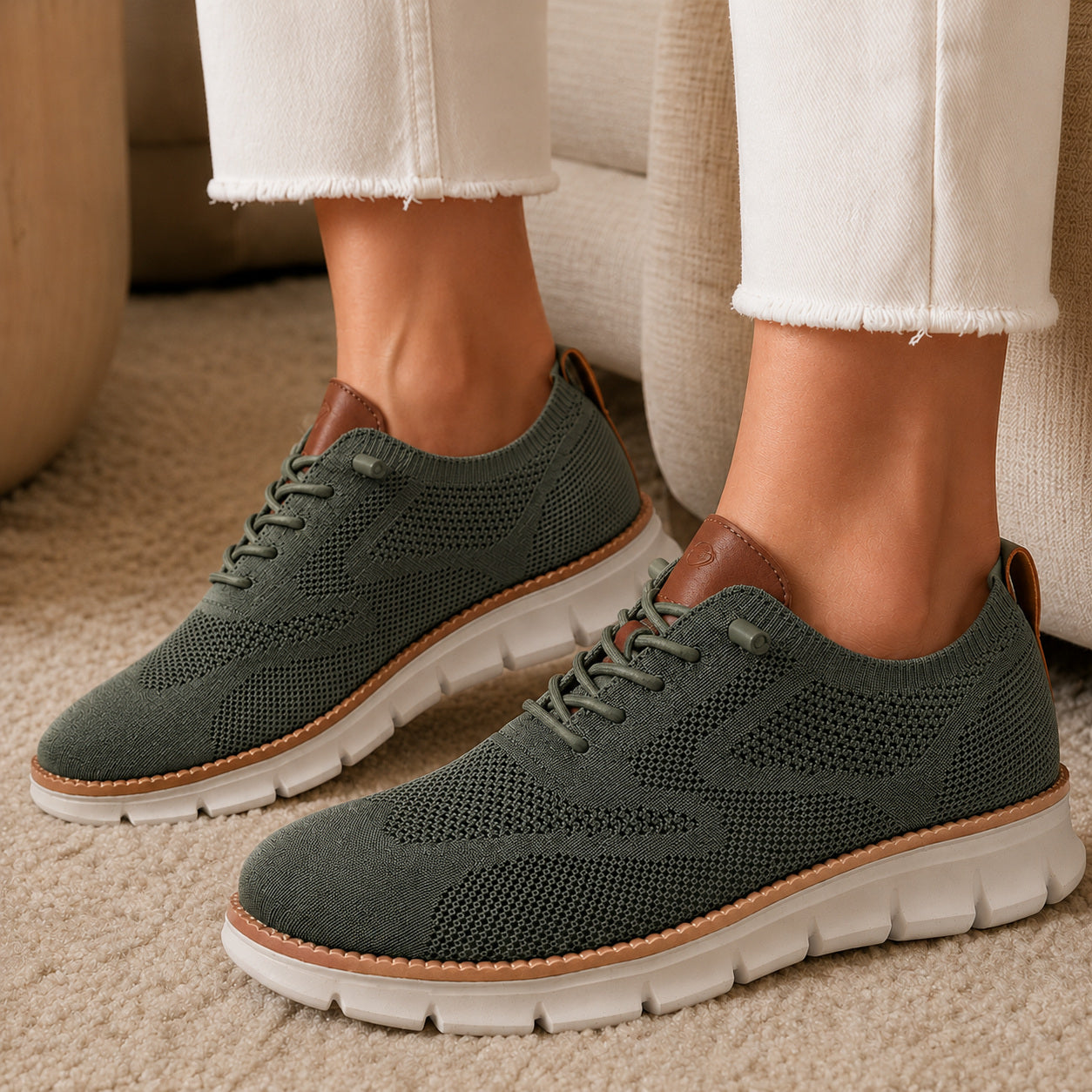Bellkmart RelaxFit™ Women’s Wide Toe Box Knit Walking Shoes - Bellkmart