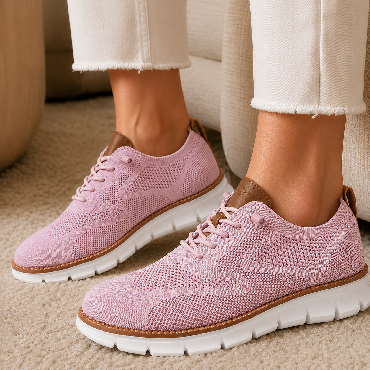 Bellkmart RelaxFit™ Women’s Wide Toe Box Knit Walking Shoes - Bellkmart