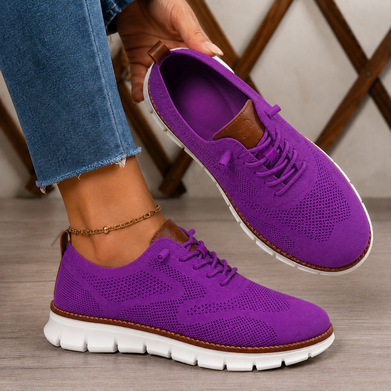 Bellkmart RelaxFit™ Women’s Wide Toe Box Knit Walking Shoes - Bellkmart