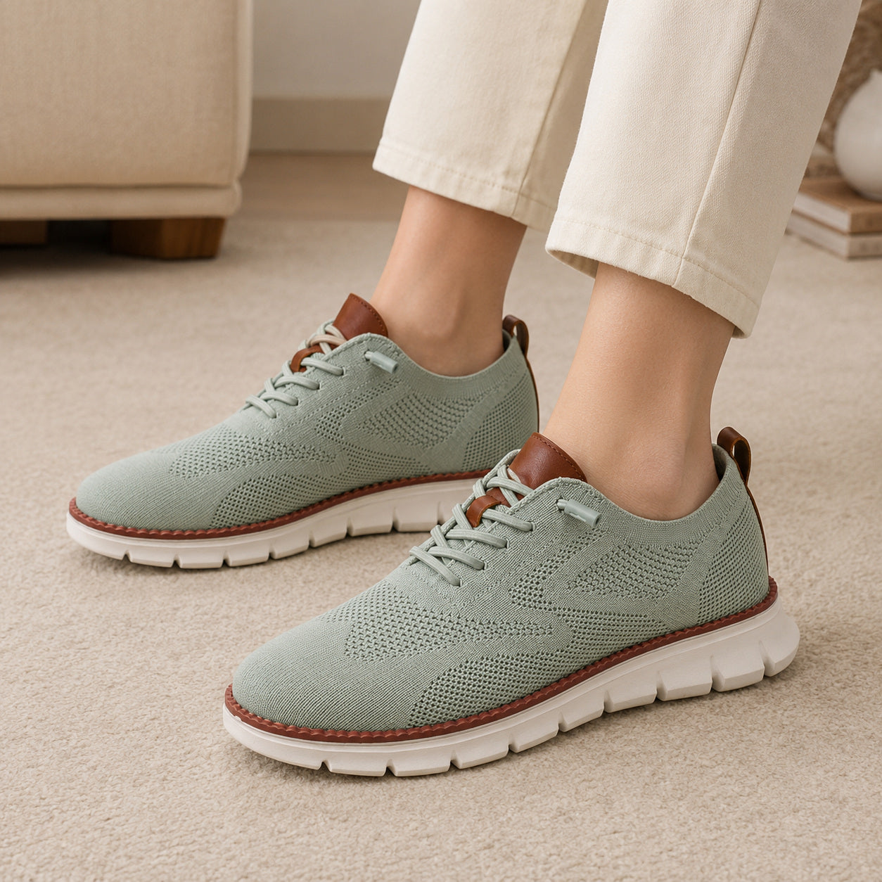 Bellkmart RelaxFit™ Women’s Wide Toe Box Knit Walking Shoes - Bellkmart