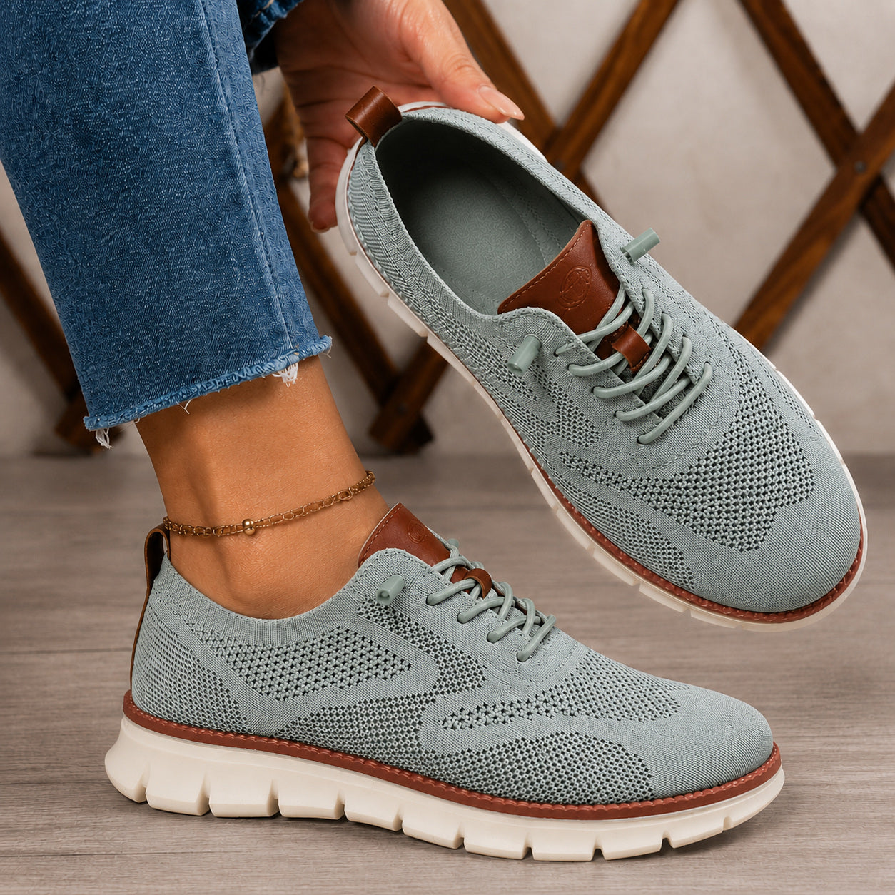 Bellkmart RelaxFit™ Women’s Wide Toe Box Knit Walking Shoes - Bellkmart