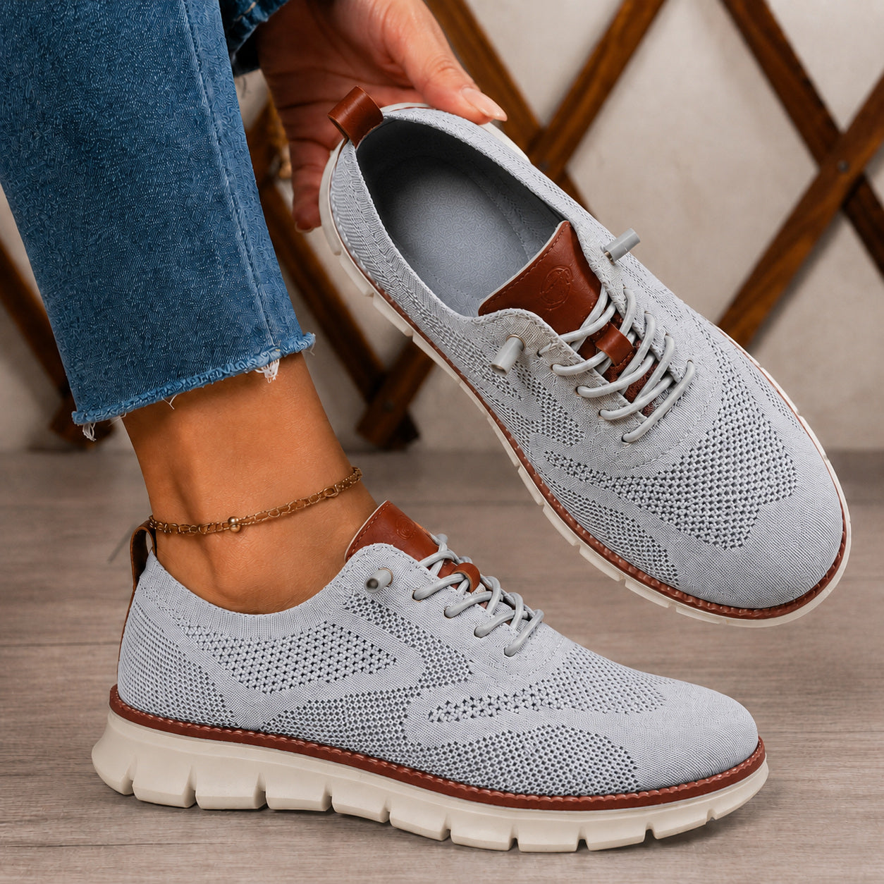 Bellkmart RelaxFit™ Women’s Wide Toe Box Knit Walking Shoes - Bellkmart