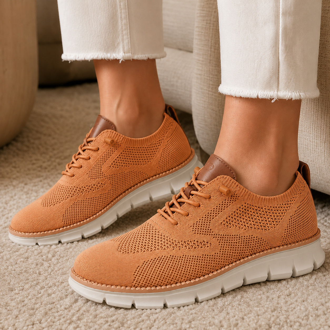 Bellkmart RelaxFit™ Women’s Wide Toe Box Knit Walking Shoes - Bellkmart