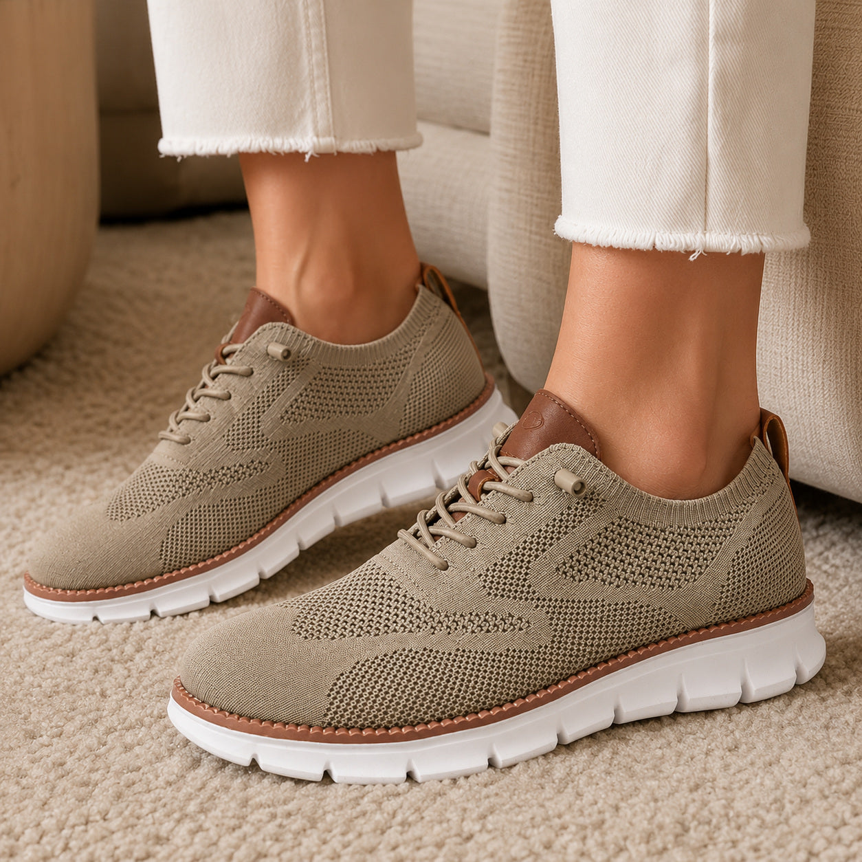Bellkmart RelaxFit™ Women’s Wide Toe Box Knit Walking Shoes - Bellkmart