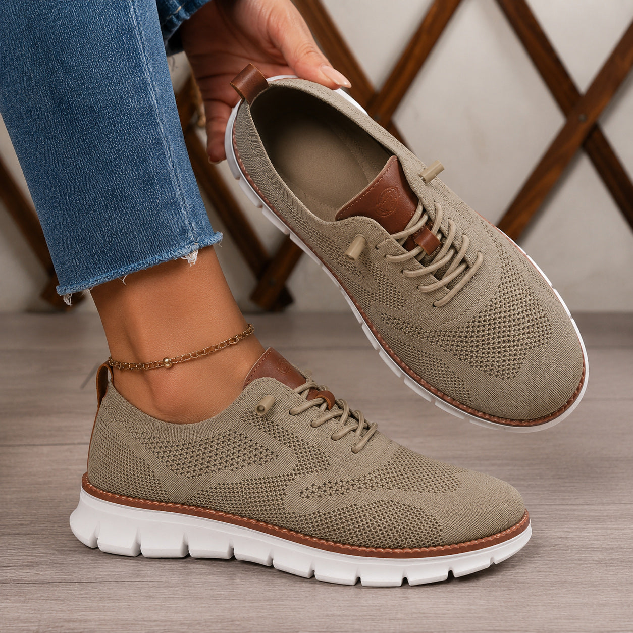 Bellkmart RelaxFit™ Women’s Wide Toe Box Knit Walking Shoes - Bellkmart