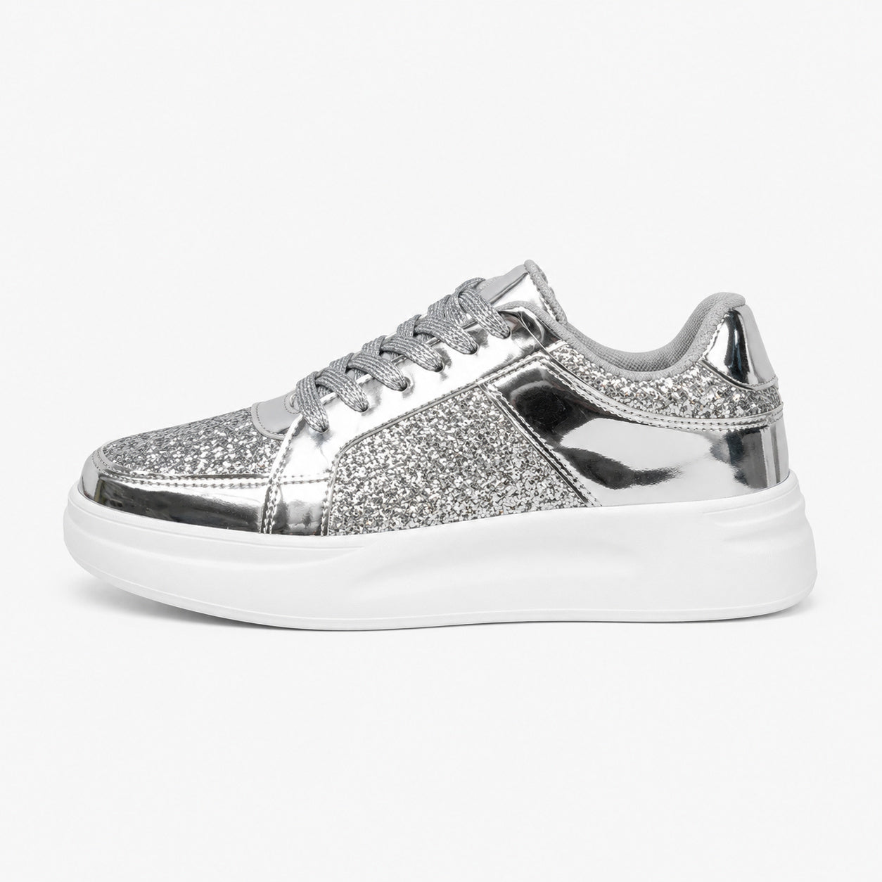 Bellkmart Spark-Step Glitter Sneakers - Bellkmart