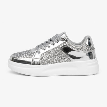 Bellkmart Spark-Step Glitter Sneakers - Bellkmart