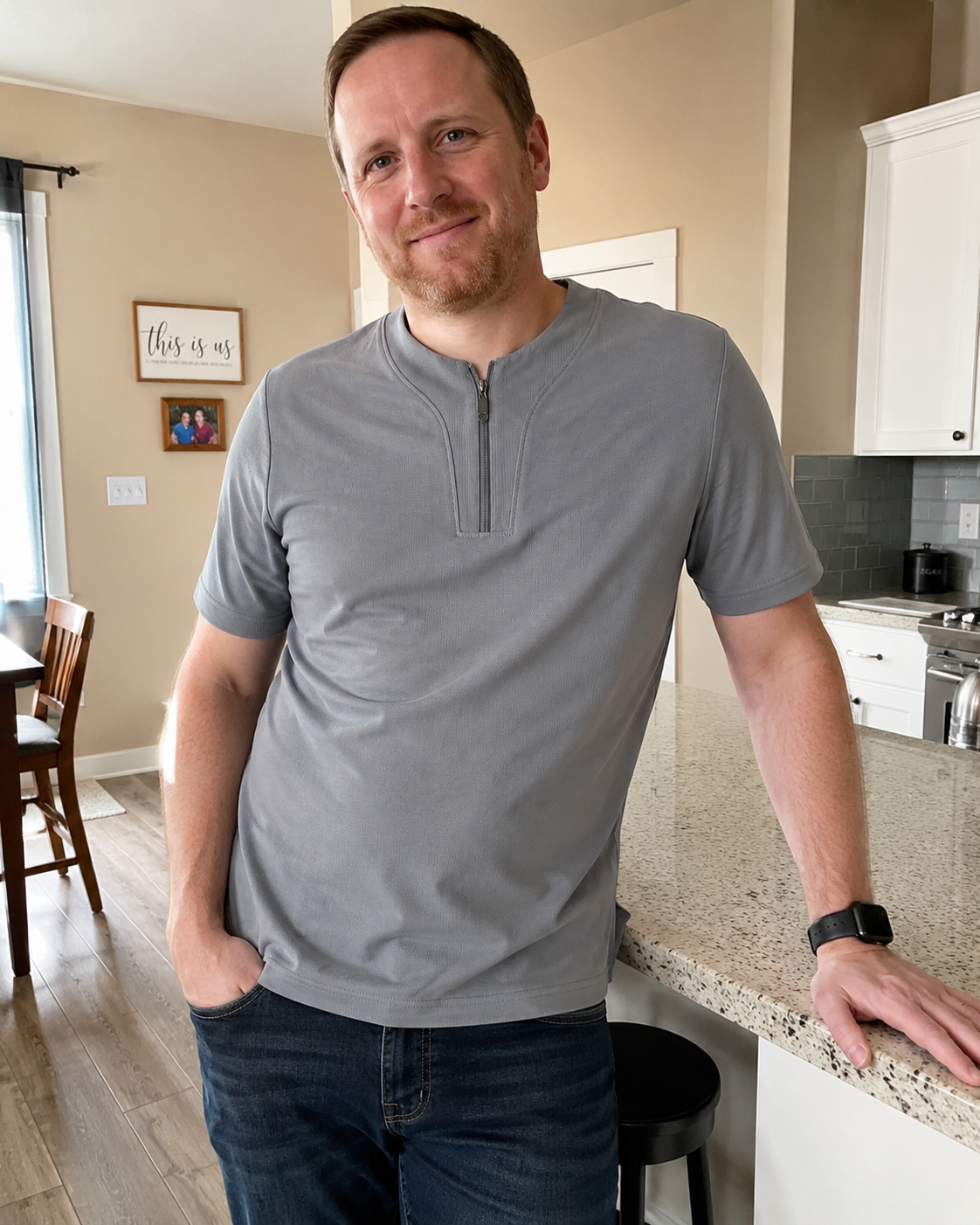 CoolSilk Zip Tee M-9XL - Bellkmart