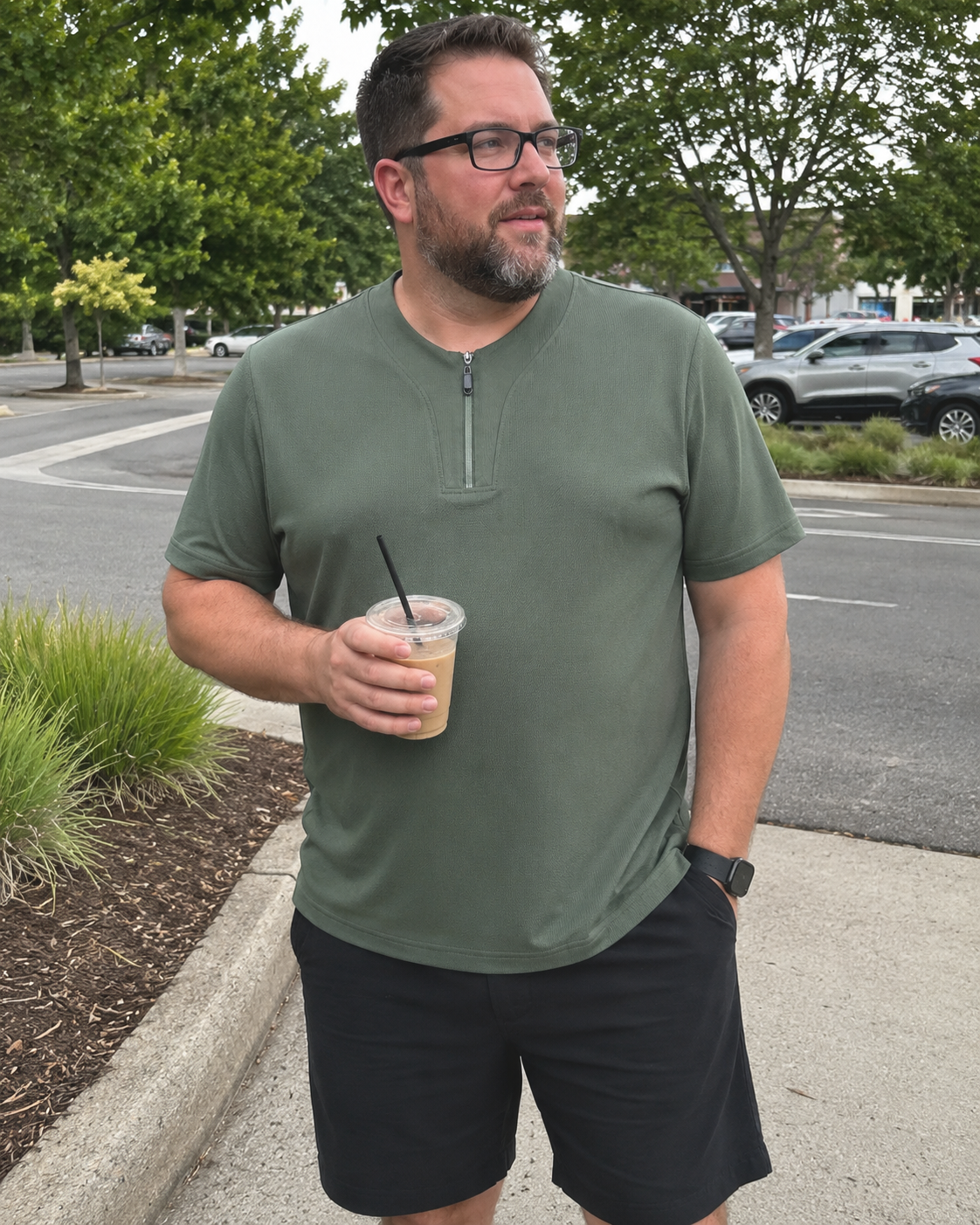 CoolSilk Zip Tee M-9XL - Bellkmart