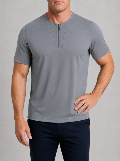 CoolSilk Zip Tee M-9XL - Bellkmart