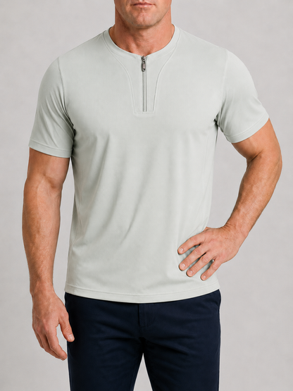 CoolSilk Zip Tee M-9XL - Bellkmart