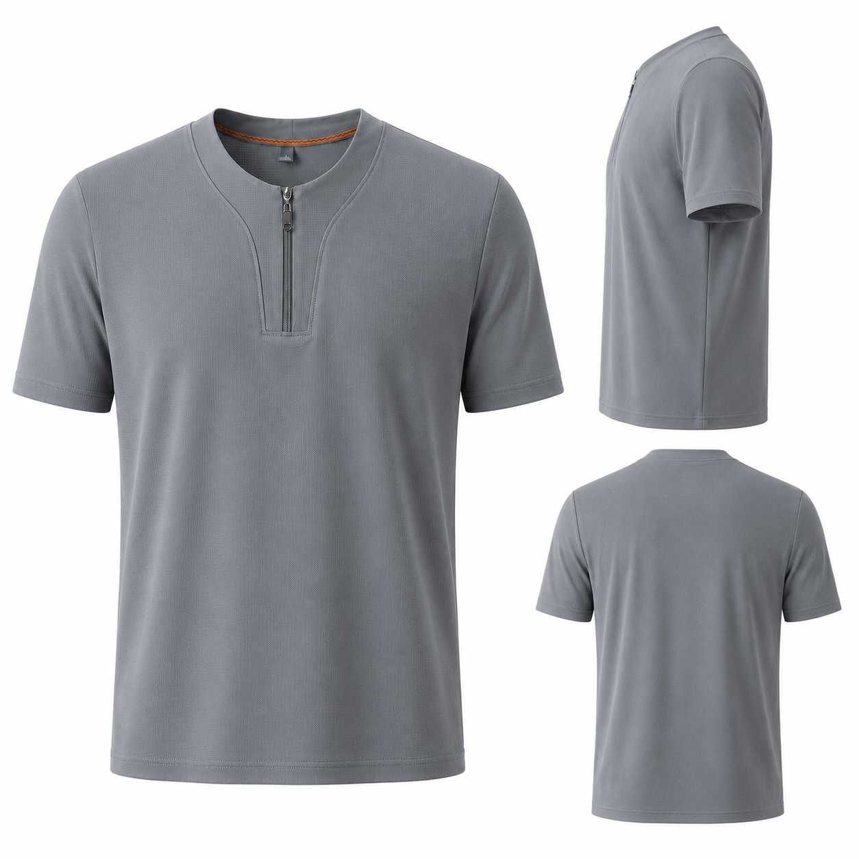 CoolSilk Zip Tee M-9XL - Bellkmart