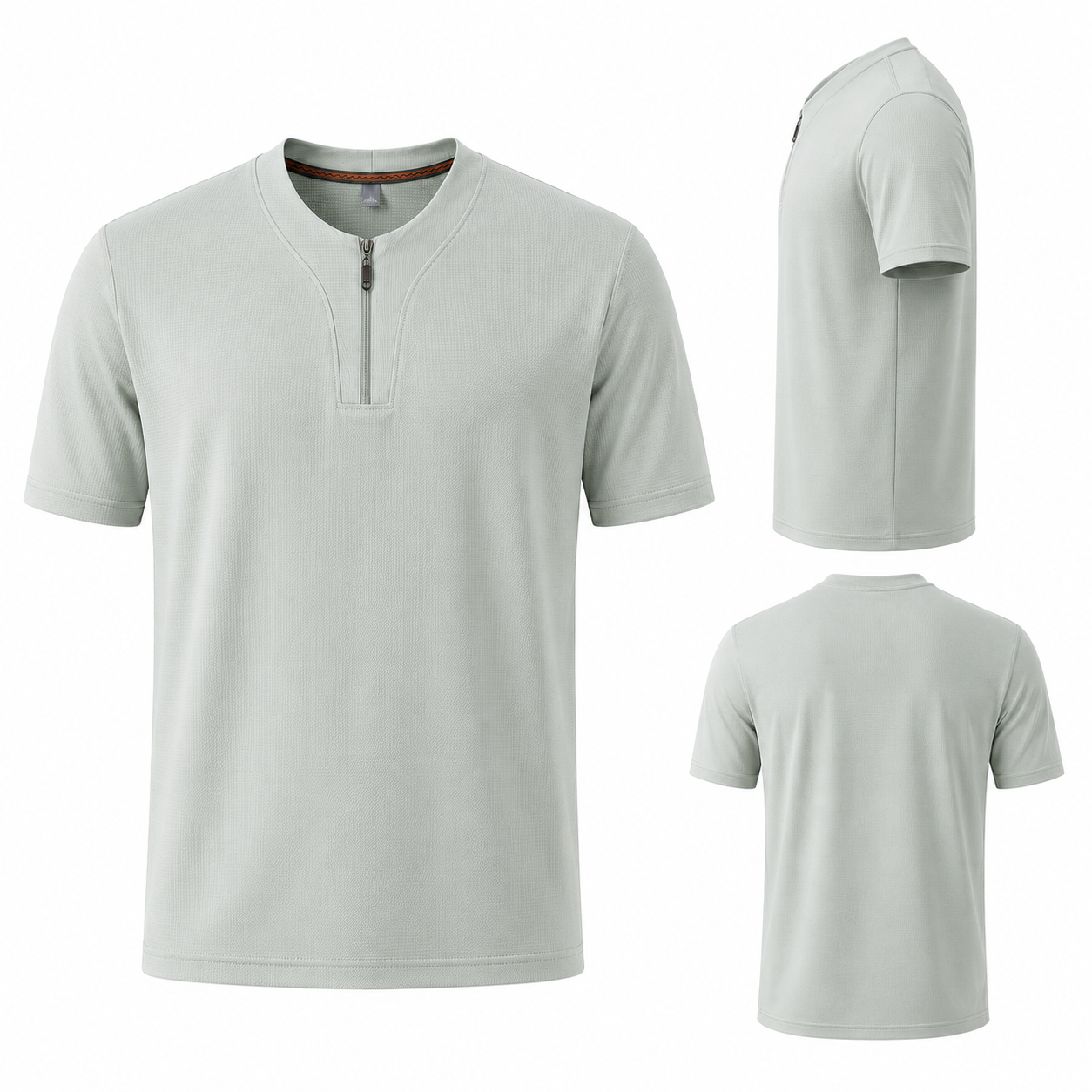 CoolSilk Zip Tee M-9XL - Bellkmart