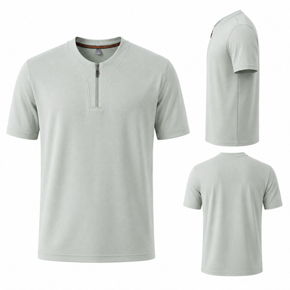 CoolSilk Zip Tee M-9XL - Bellkmart