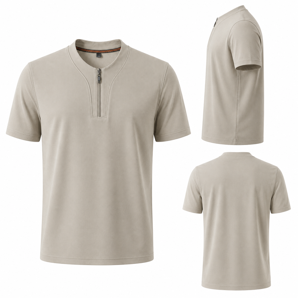 CoolSilk Zip Tee M-9XL - Bellkmart