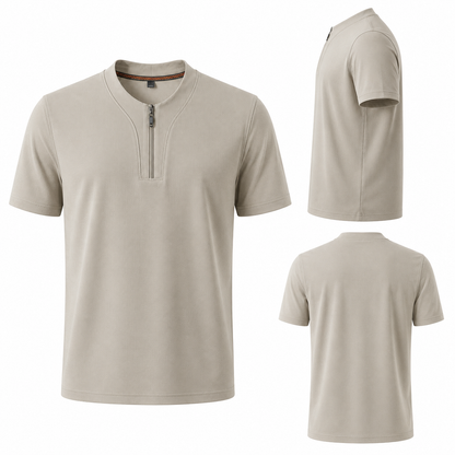 CoolSilk Zip Tee M-9XL - Bellkmart