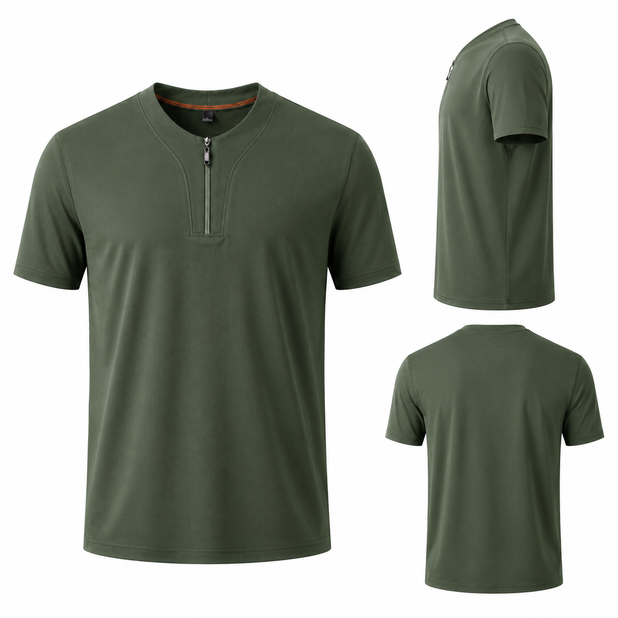 CoolSilk Zip Tee M-9XL - Bellkmart