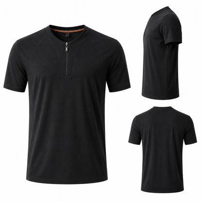 CoolSilk Zip Tee M-9XL - Bellkmart