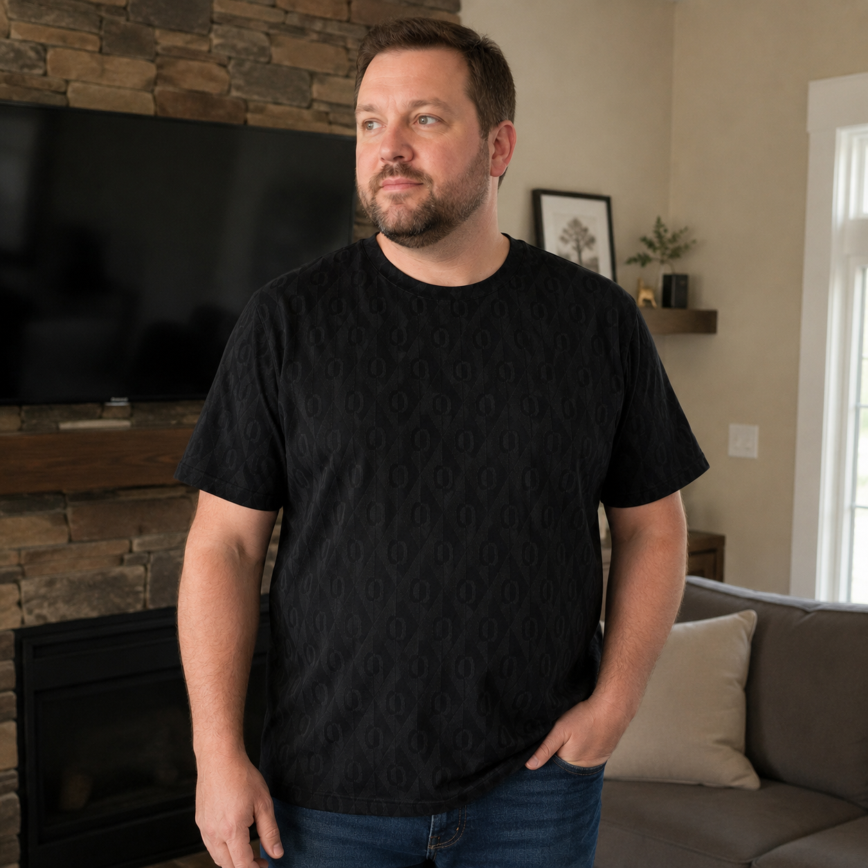 Arctic Silk Jacquard Tee 5XL-11XL - Bellkmart