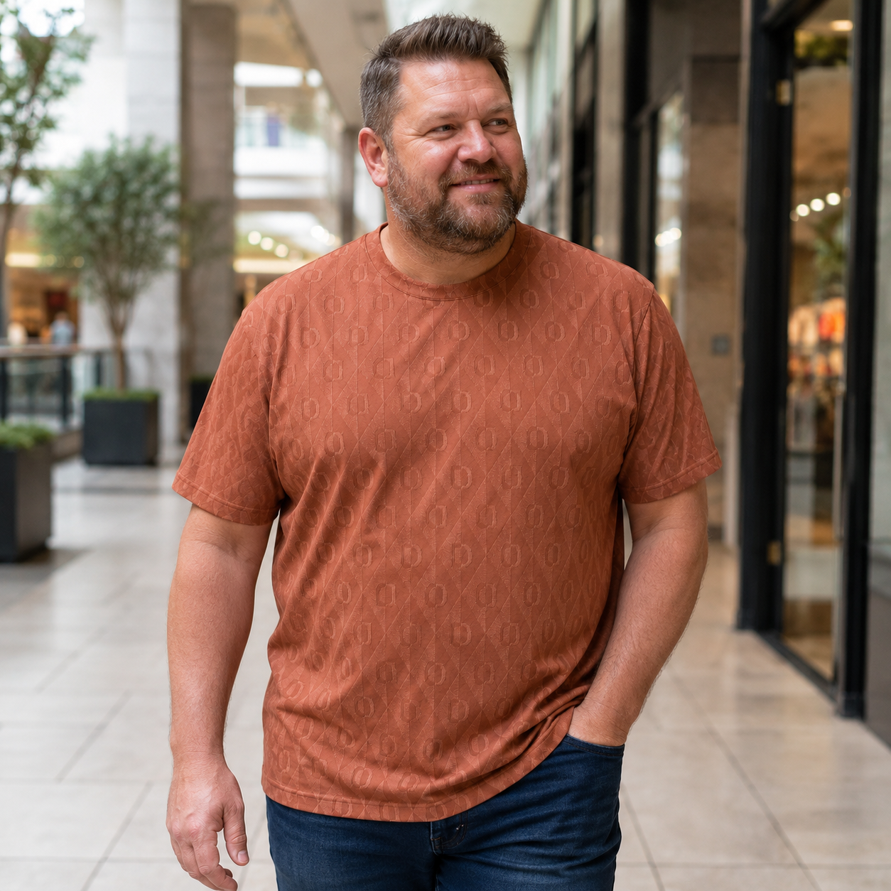 Arctic Silk Jacquard Tee 5XL-11XL - Bellkmart