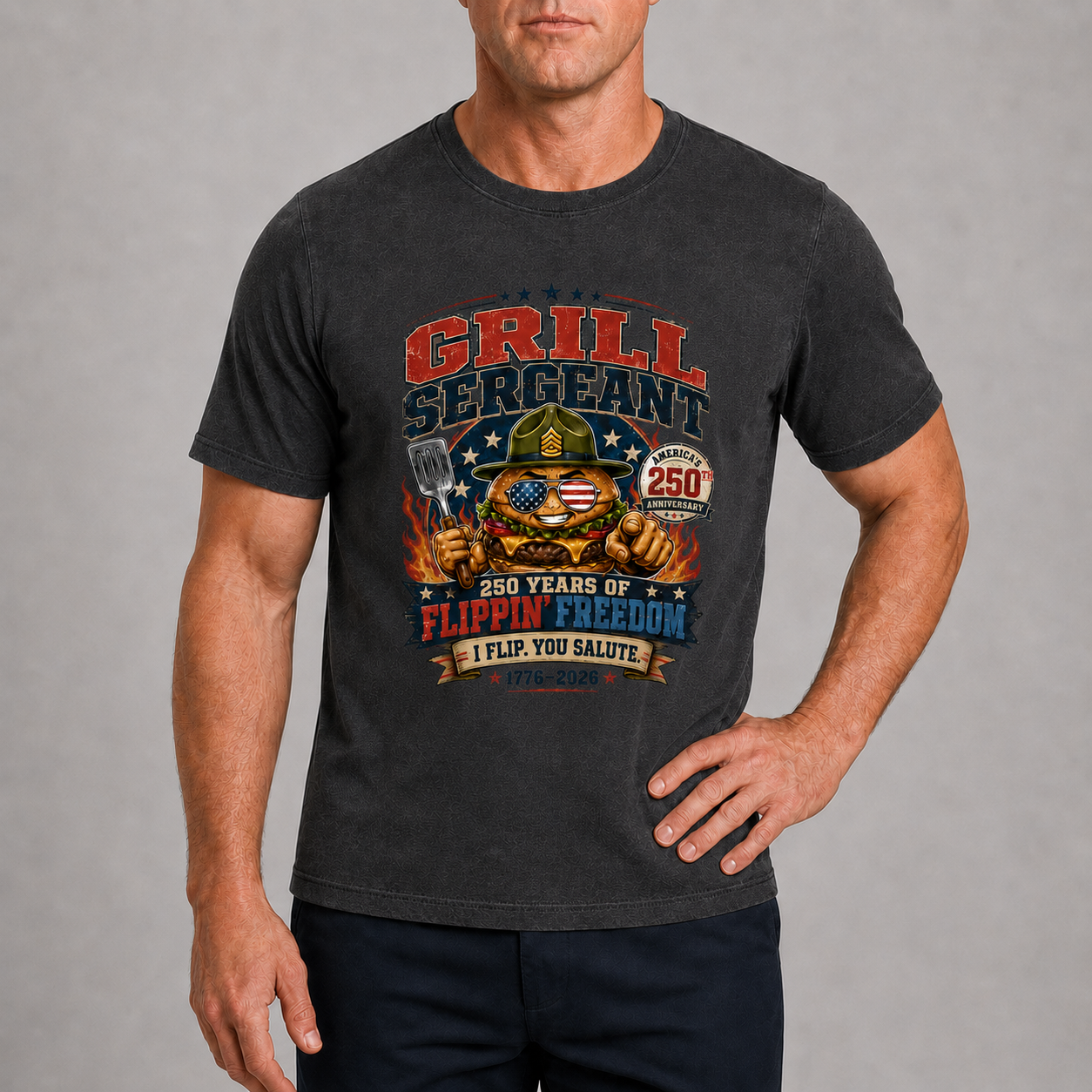 Men’s Grill Sergeant 250 BBQ Graphic Tee - Bellkmart