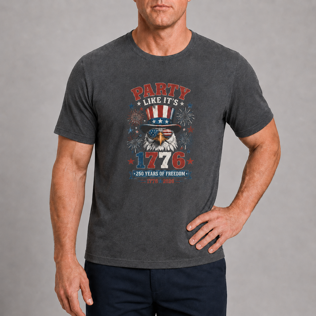 Men’s Party Like It’s 1776 Eagle Tee - Bellkmart