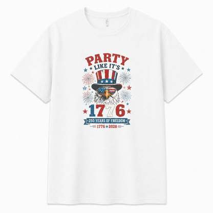 Men’s Party Like It’s 1776 Eagle Tee - Bellkmart