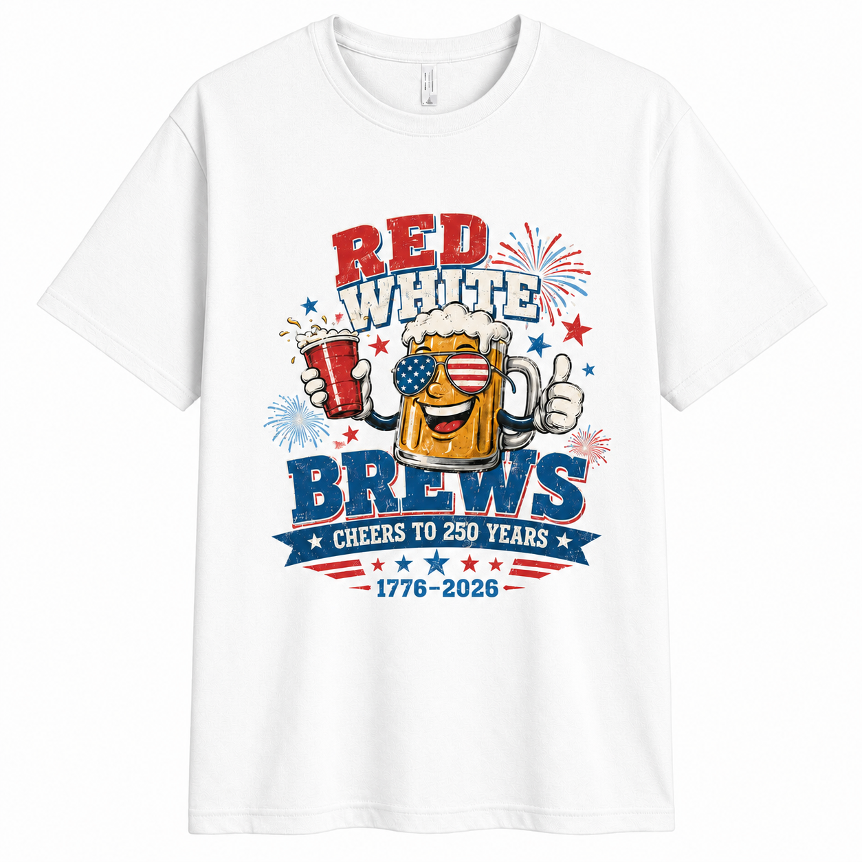 Men’s Red White & Brews 250 Graphic Tee - Bellkmart