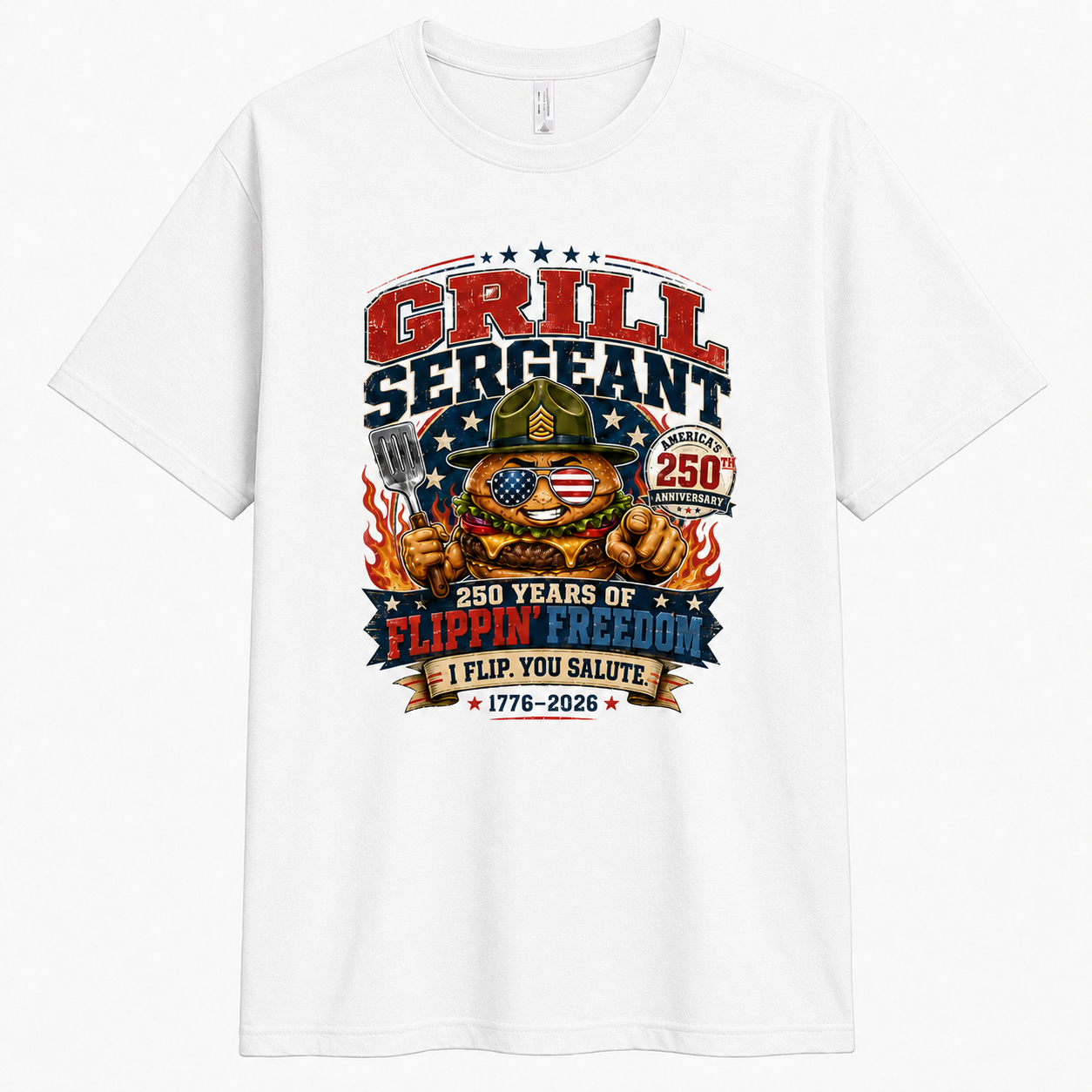 Men’s Grill Sergeant 250 BBQ Graphic Tee - Bellkmart