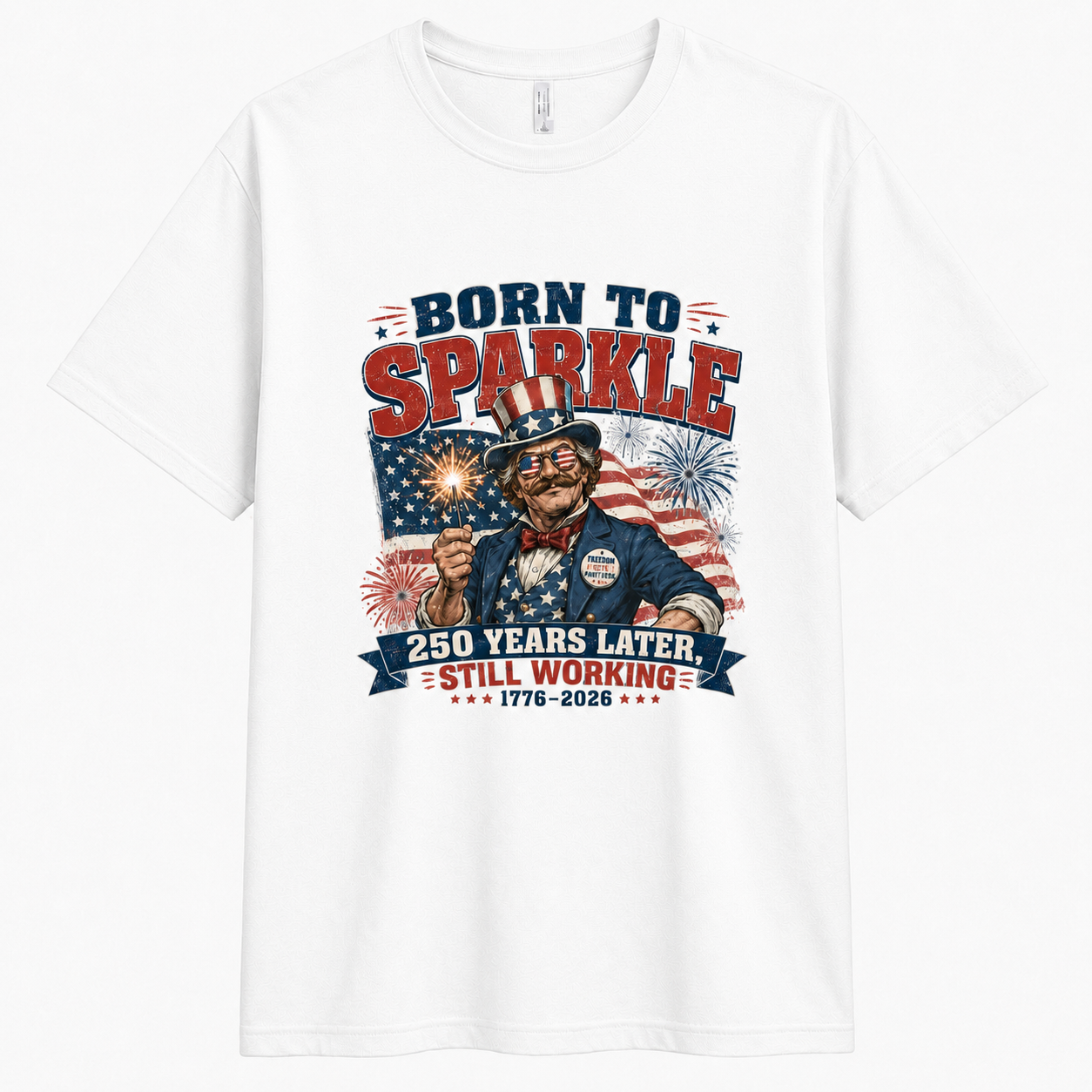 Men’s Born to Sparkle Still Working Tee - Bellkmart