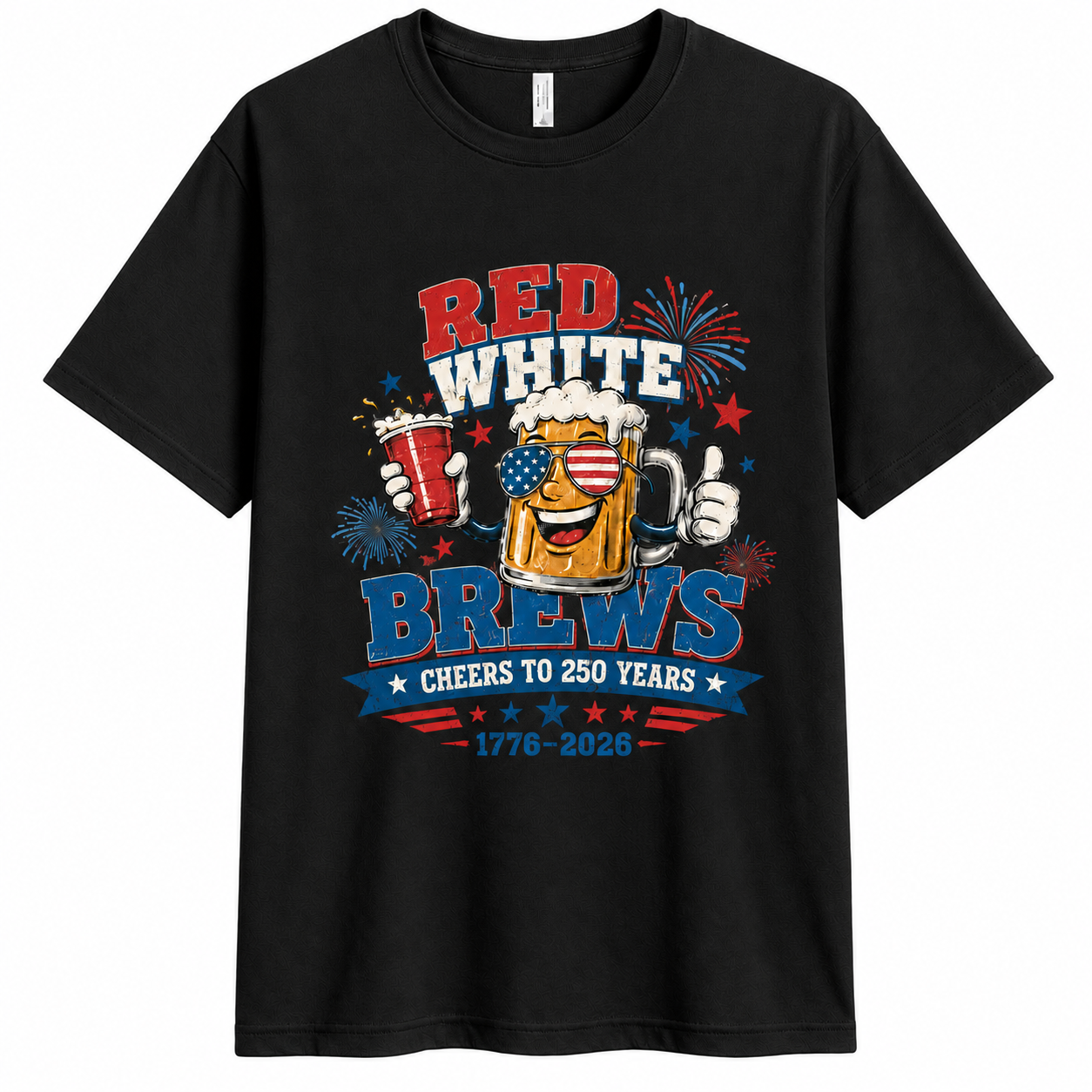 Men’s Red White & Brews 250 Graphic Tee - Bellkmart