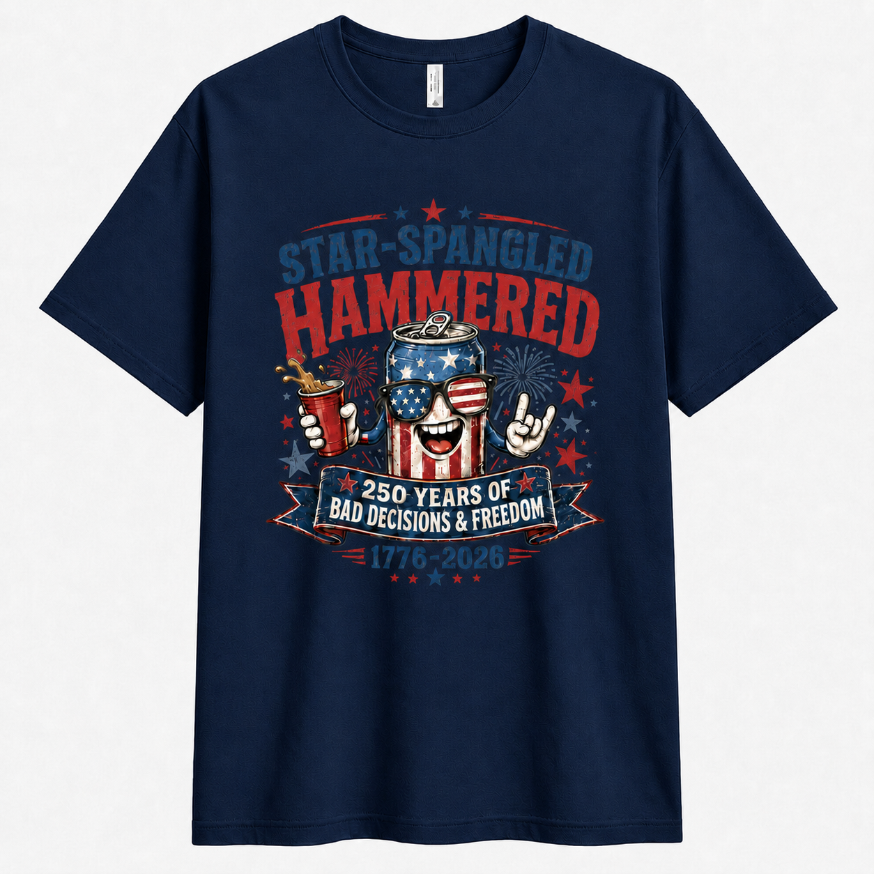 Men’s Star-Spangled Hammered Party Tee - Bellkmart