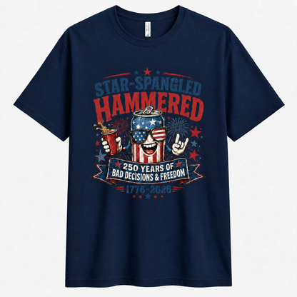 Men’s Star-Spangled Hammered Party Tee - Bellkmart