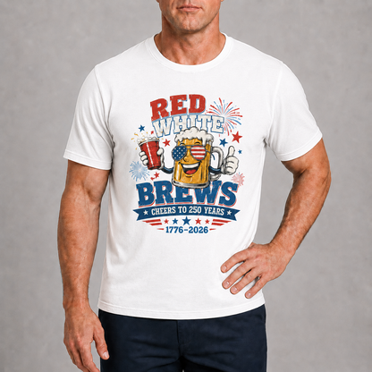 Men’s Red White & Brews 250 Graphic Tee - Bellkmart