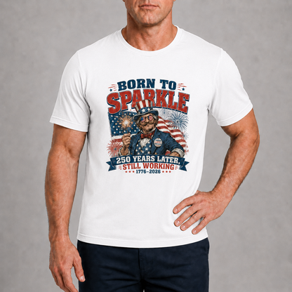 Men’s Born to Sparkle Still Working Tee - Bellkmart