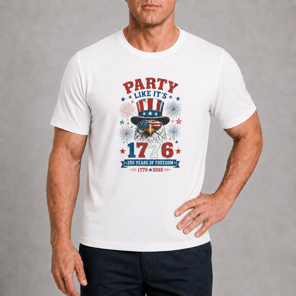 Men’s Party Like It’s 1776 Eagle Tee - Bellkmart