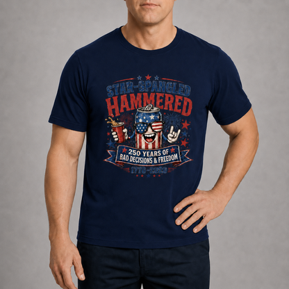 Men’s Star-Spangled Hammered Party Tee - Bellkmart
