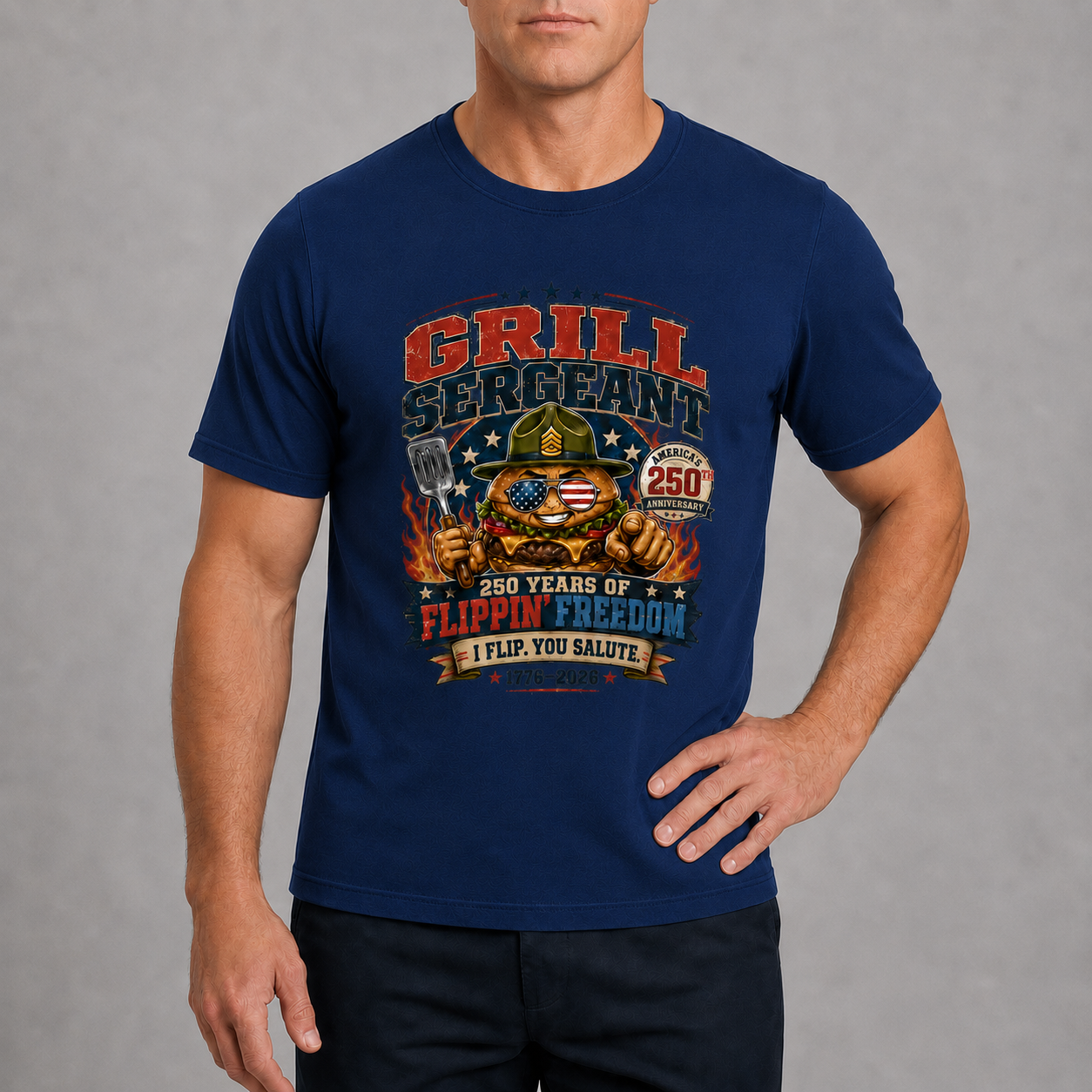 Men’s Grill Sergeant 250 BBQ Graphic Tee - Bellkmart