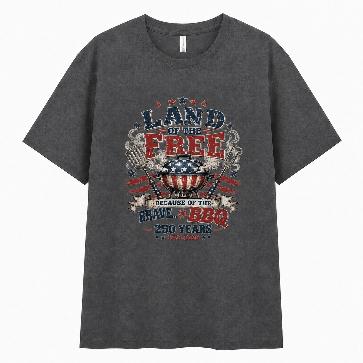 Men’s Land of the Free BBQ 250 Tee - Bellkmart