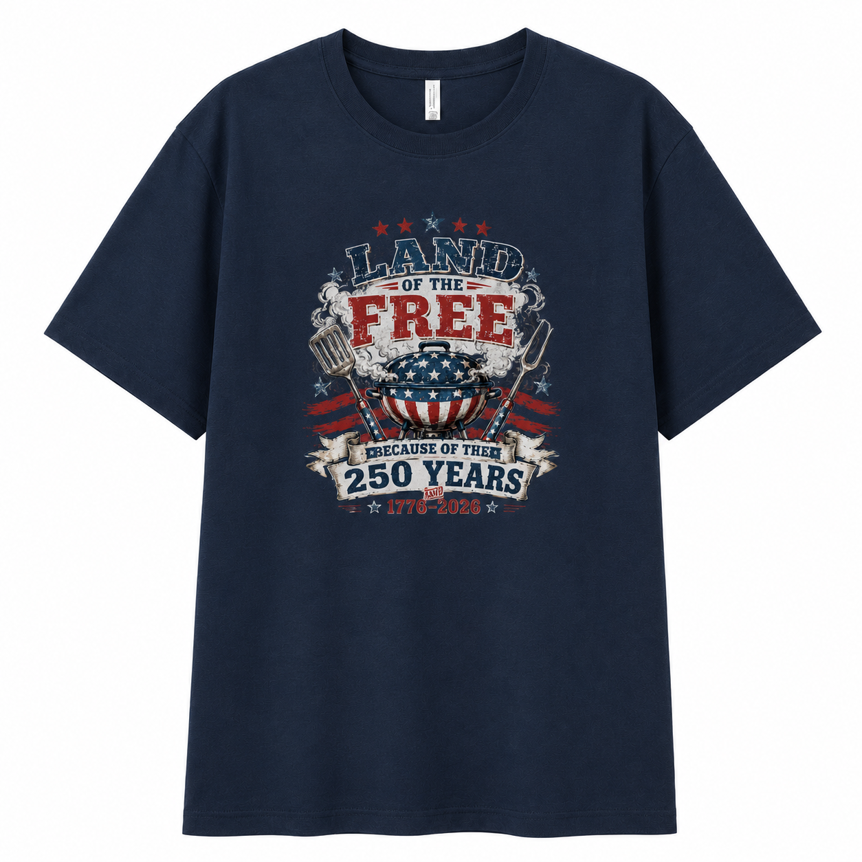 Men’s Land of the Free BBQ 250 Tee - Bellkmart