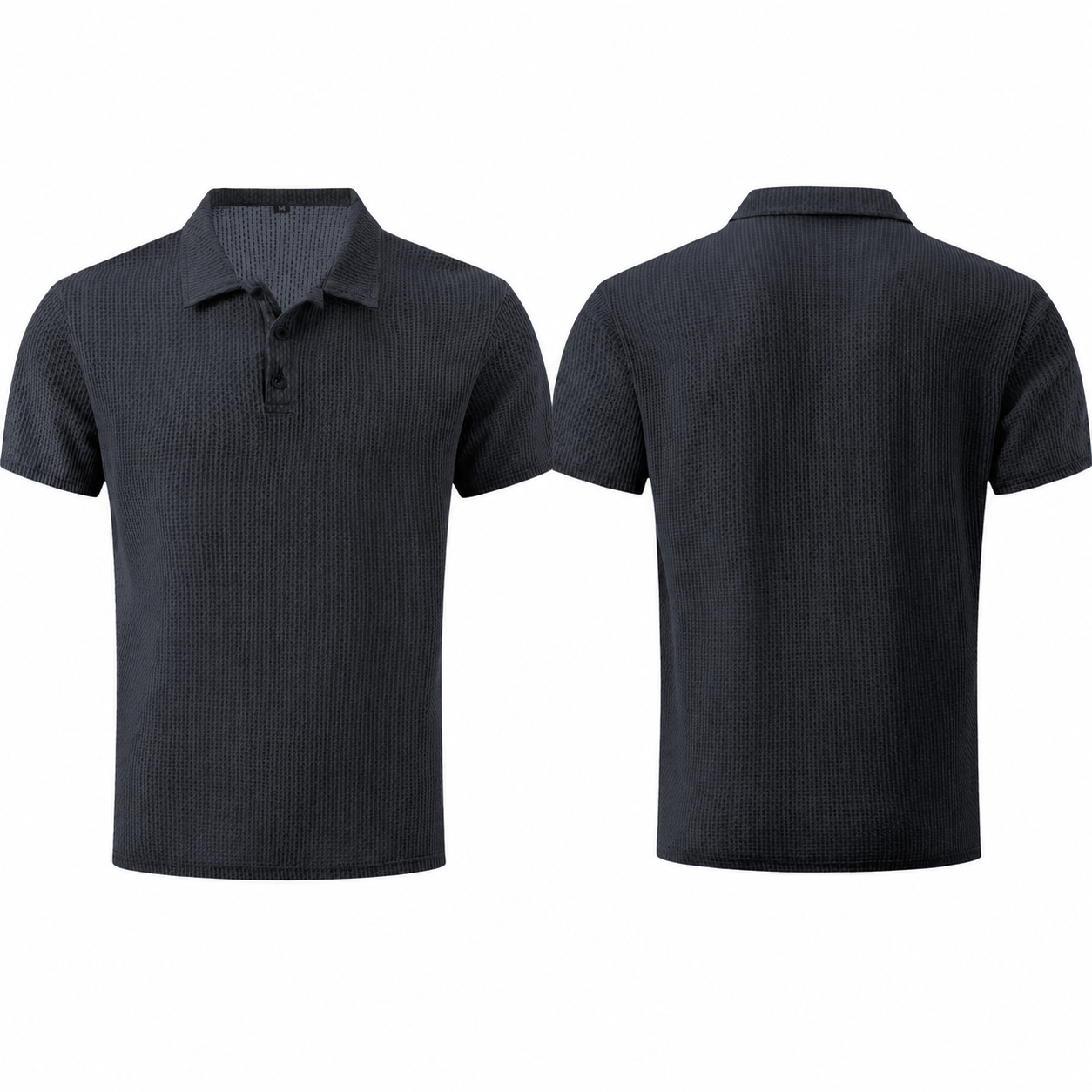 LuxeKnit™ Men’s Ice Silk Mesh Polo Shirt - Bellkmart