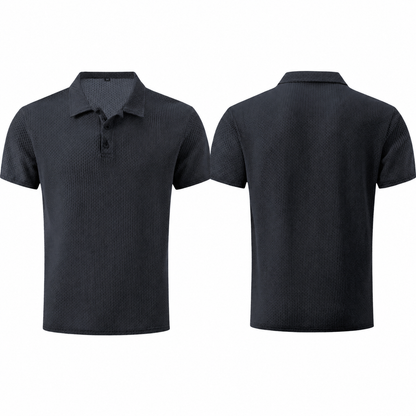 LuxeKnit™ Men’s Ice Silk Mesh Polo Shirt - Bellkmart